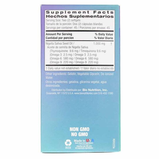 Premium Black Seed Oil 1000 Mg, 90 Softgels, BNU