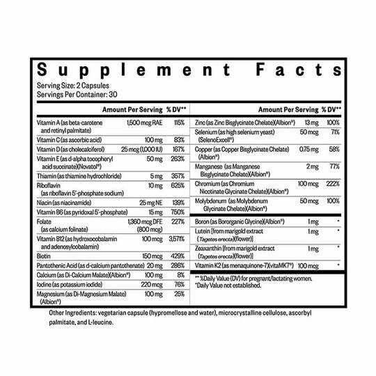 Prenatal Essentials Methyl-Free, 60 Veg Capsules, SKH