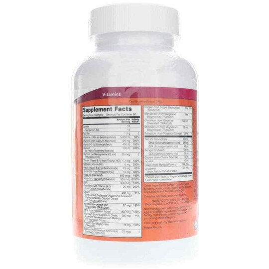 Prenatal Gels + DHA, 180 Softgels, NOW