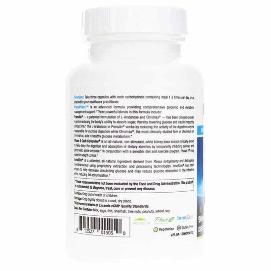 PrenuPhase Powerful Carb & Blood Sugar Controller, 90 Veg Capsules, NUM