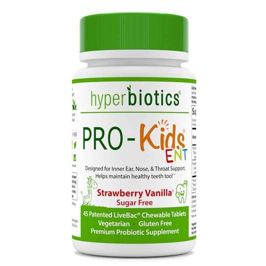 PRO-Kids ENT Strawberry Vanilla, 45 Chewable Tablets, HBS