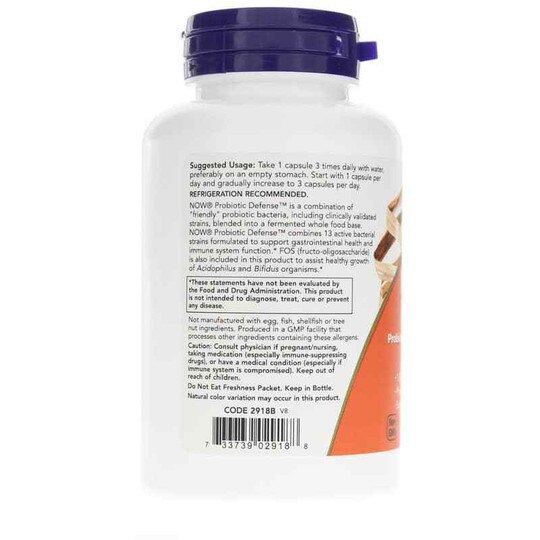 Probiotic Defense, 90 Veg Capsules, NOW