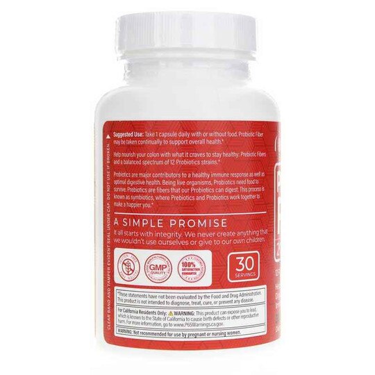 Probiotic Fiber 20 Billion CFU, 30 Capsules, HPI