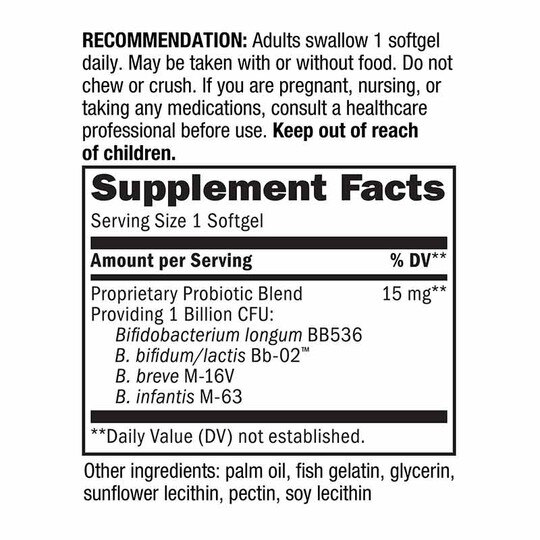 Probiotic Pearls Adult 50+, 30 Softgels, NWA