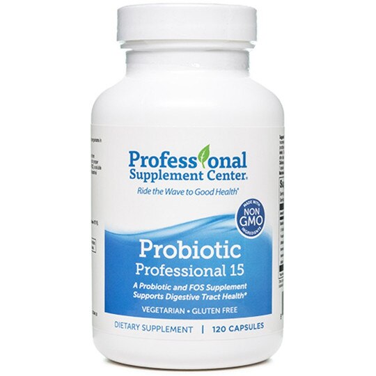 Probiotic Professional 15 with FOS, 120 Capsules, PSC