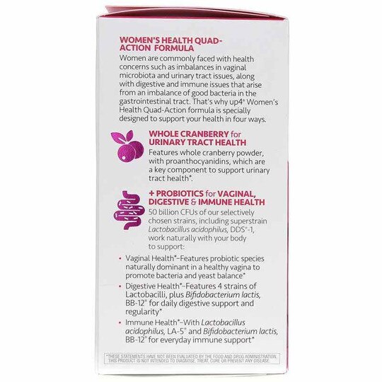 Probiotics Women's with Cranberry, 60 Vegan Capsules, UP4