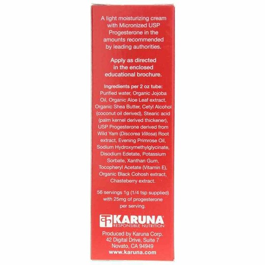 Progesterone Plus Cream, 2 Oz, KRU
