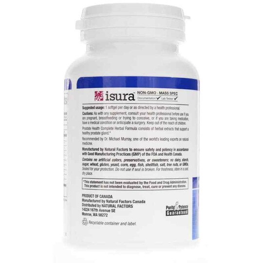Prostate Health Complete Herbal Formula, 60 Softgels, NF