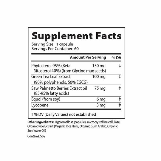 Prostizine with Equol, 60 Veg Capsules, DB