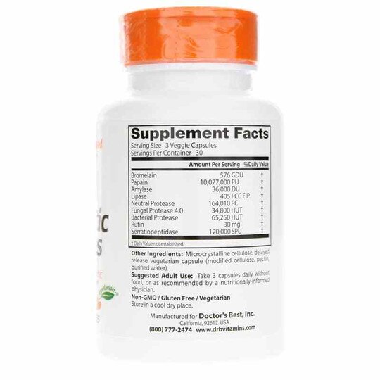 Proteolytic Enzymes, 90 Veg Capsules, DRB