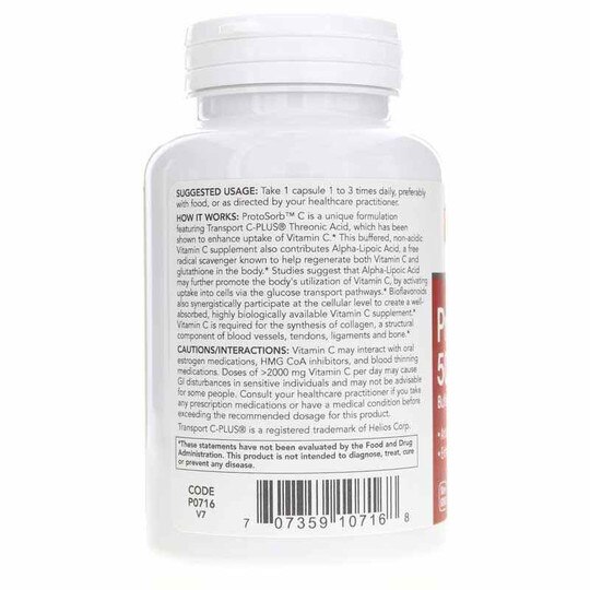 ProtoSorb C 500, 100 Veg Capsules, PFLB