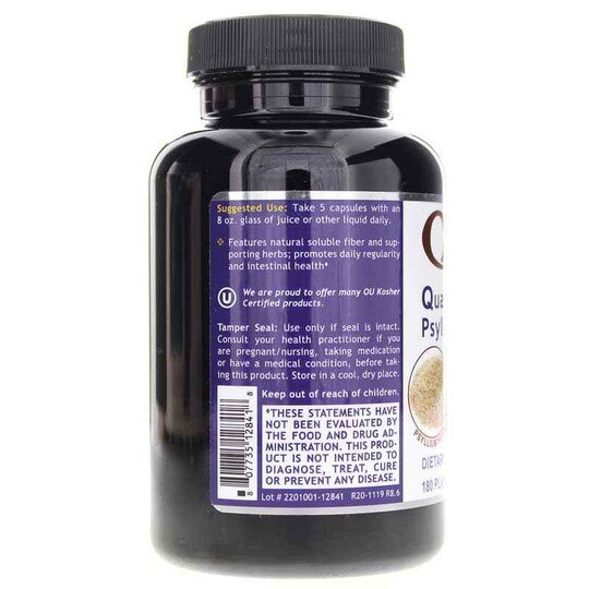 Psyllium Fiber, 180 Veg Capsules, QNL