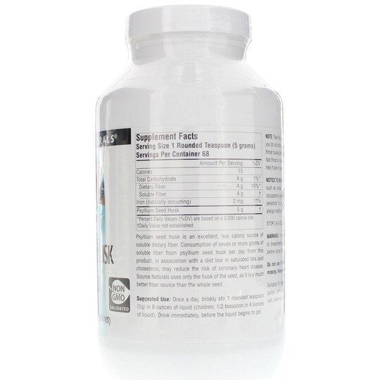 Psyllium Husk Powder, 12 Oz, SNN