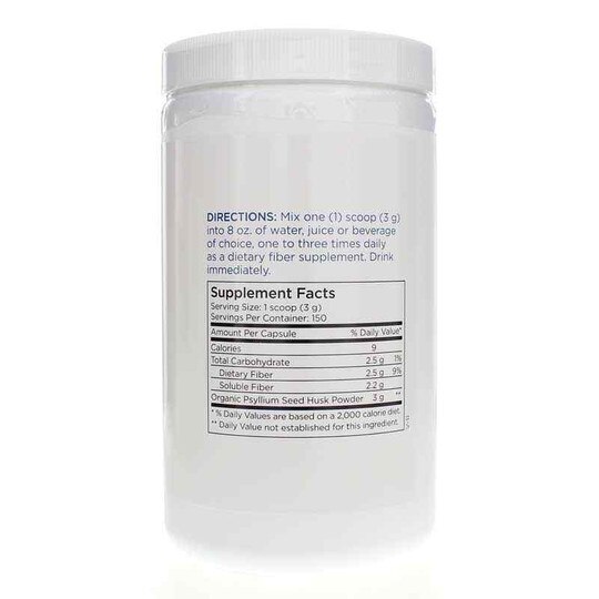 Psyllium Husk Powder Organic, 150 Servings, MTM