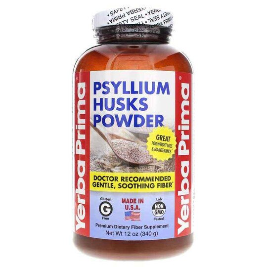 Psyllium Husks Powder, 12 Oz, YPMA