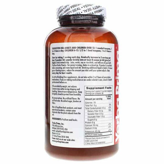 Psyllium Husks Powder, 12 Oz, YPMA