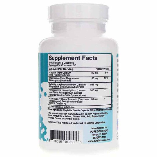 Pure Factors Keto Caps, 90 Capsules, FSL