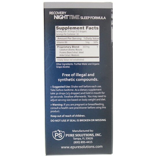 Pure Factors Professional Nighttime Recovery Sleep, 1 O, FSL