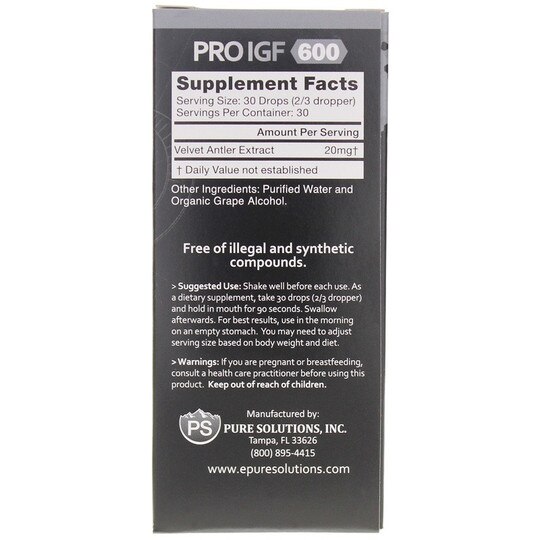 Pure Factors Ultimate Pro IGF 600, 1 Oz, FSL