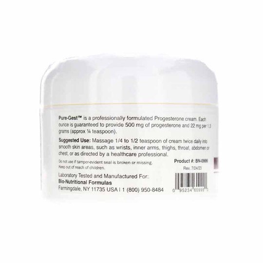 Pure-Gest Feminine Progesterone Cream, 2 Oz, BNF