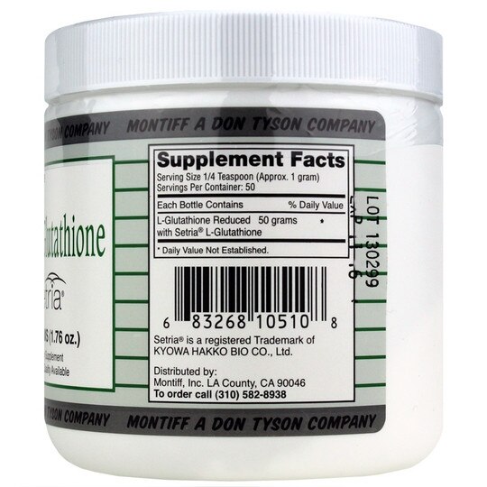 Pure L-Glutathione Powder, 1.76 Oz, MNT