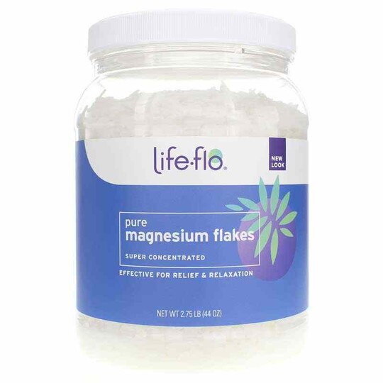 Pure Magnesium Flakes for Body and Foot Soaks, 44 Oz, LFL