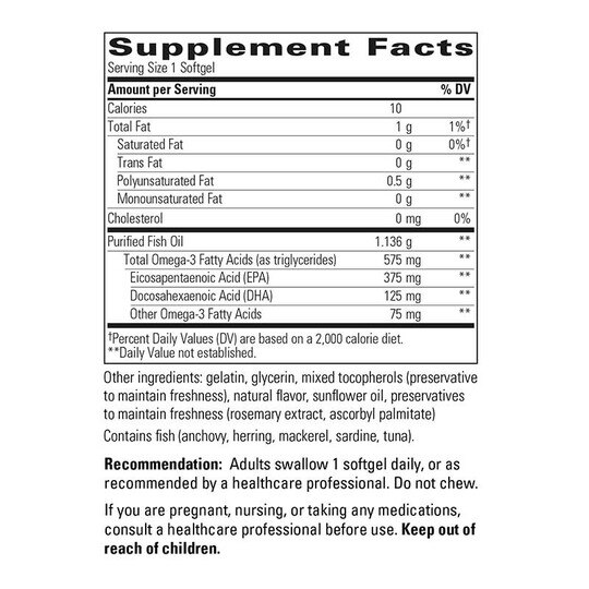 Pure Omega HP, 120 Softgels, INT