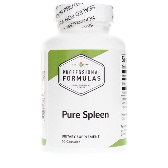 Pure Spleen Glandular Capsules, 60 Capsules, PCHF