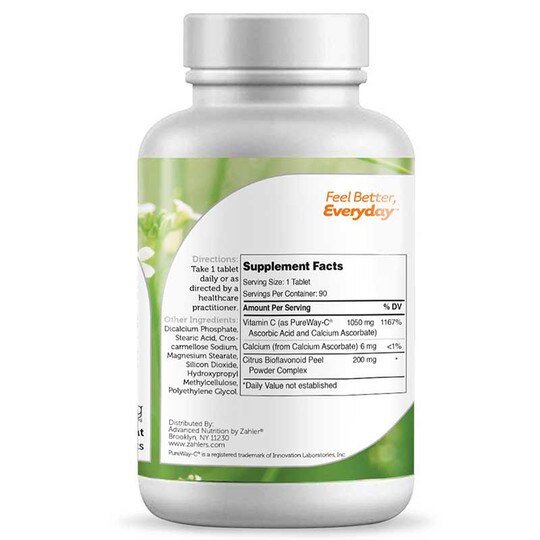 PureWay-C 1000 Mg, 90 Tablets, ZHL