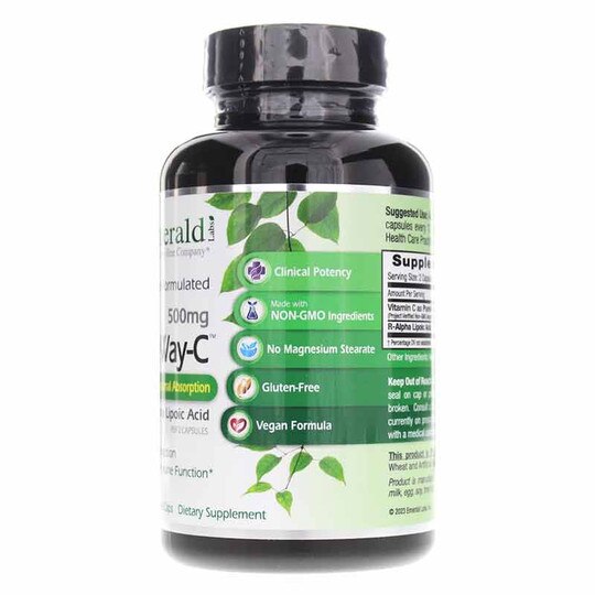 PureWay-C + R-Alpha Lipoic Acid, 90 Veg Capsules, EMD