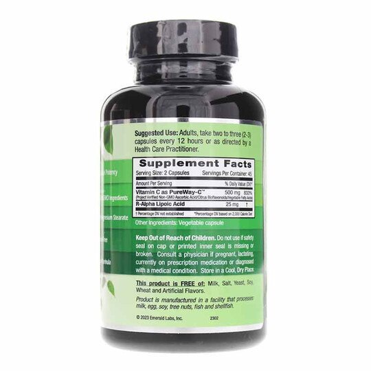 PureWay-C + R-Alpha Lipoic Acid, 90 Veg Capsules, EMD