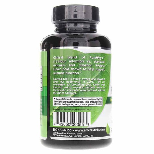 PureWay-C + R-Alpha Lipoic Acid, 90 Veg Capsules, EMD