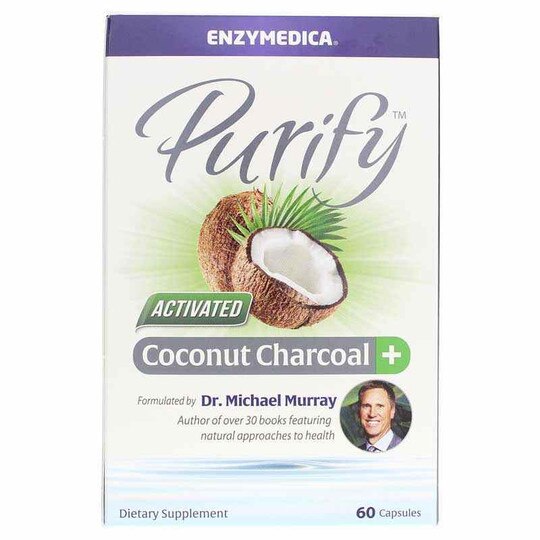 Purify Activated Coconut Charcoal Plus, 60 Capsules, ENZ