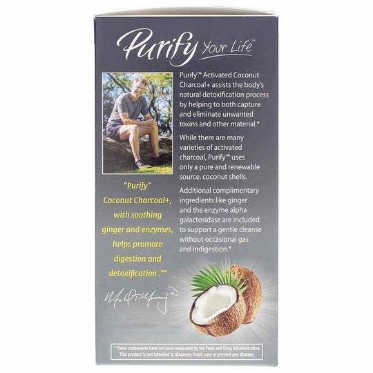Purify Activated Coconut Charcoal Plus, 60 Capsules, ENZ