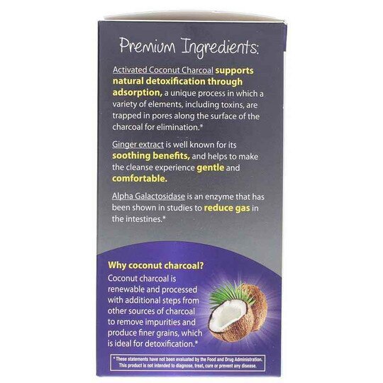 Purify Activated Coconut Charcoal Plus, 60 Capsules, ENZ