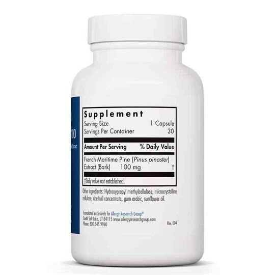 Pycnogenol 100, 30 Veg Capsules, ARG