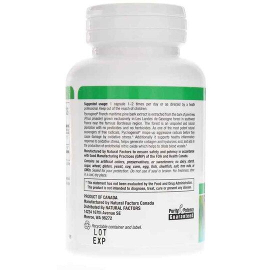 Pycnogenol 25 Mg, 60 Capsules, NF