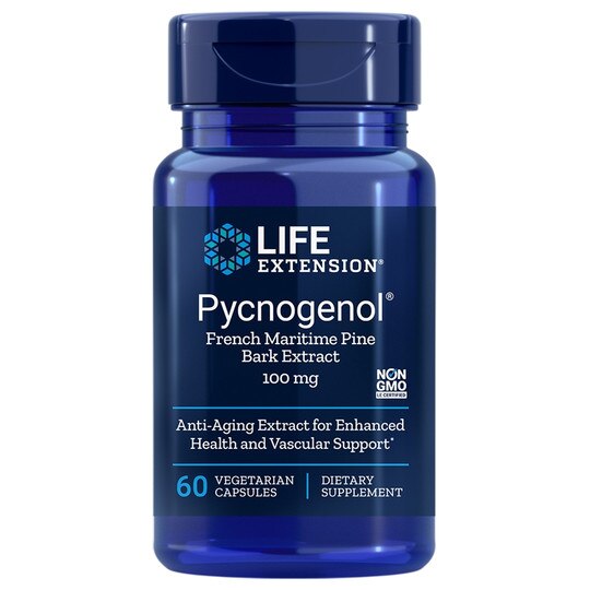 Pycnogenol French Maritime Pine Bark Extract, 60 Veg Capsules, LFE