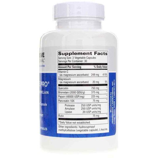 QB-Zyme Pro Quercetin-Bromelain, 90 Veg Capsules, PGL