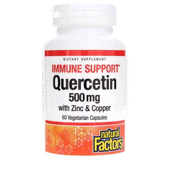 Quercetin 500 Mg with Zinc & Copper, 60 Veg Capsules, NF