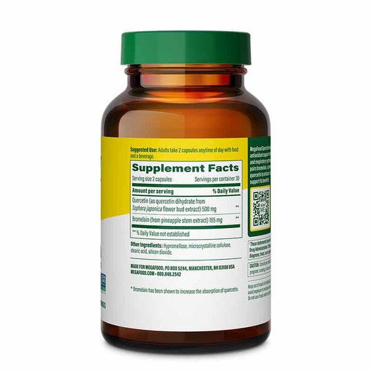 Quercetin with Bromelain, 60 Capsules, MGF