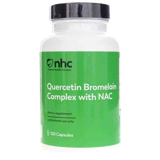 Quercetin Bromelain Complex with NAC, 120 Veg Capsules, NHC