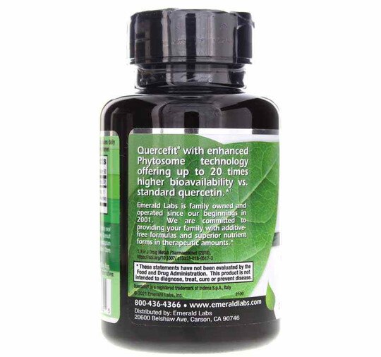 Quercetin Phytosome 250 Mg, 60 Veg Capsules, EMD