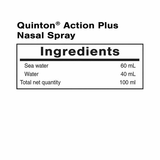 Quinton Action Plus Nasal Spray - Hypertonic, 100 ml, QSS