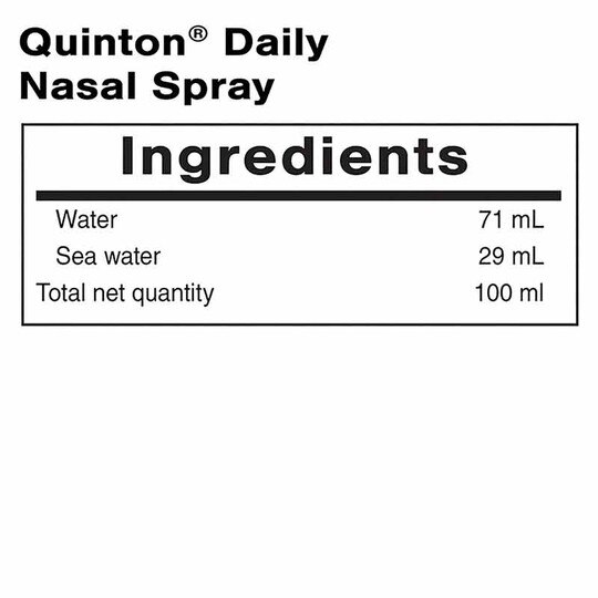 Quinton Daily Nasal Spray - Isotonic, 100 ml, QSS