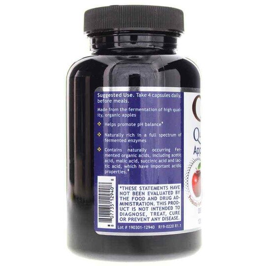 Qultured Apple Cider Vinegar Capsules, 120 Veg Capsules, QNL