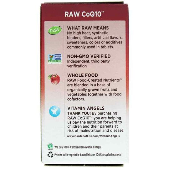 Raw CoQ10 200 Mg, 60 Veg Capsules, GOL