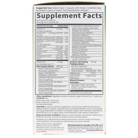 Raw Enzymes Women, 90 Veg Capsules, GOL