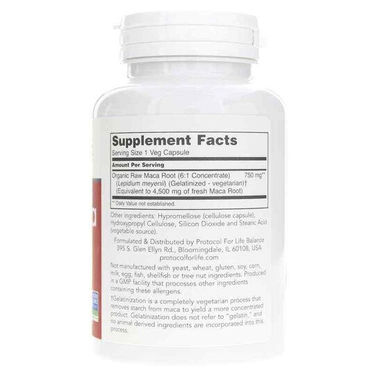 Raw Maca 750 Mg, 90 Veg Capsules, PFLB