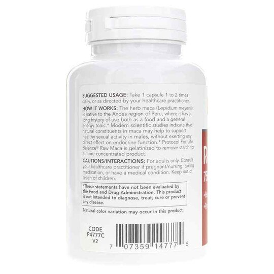 Raw Maca 750 Mg, 90 Veg Capsules, PFLB